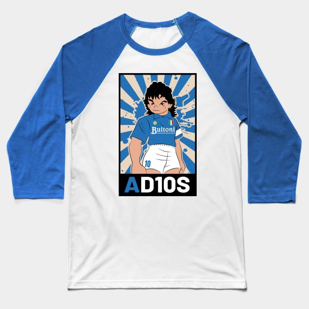 The Legend Of Maradona Baseball T-Shirt by TEEWEB